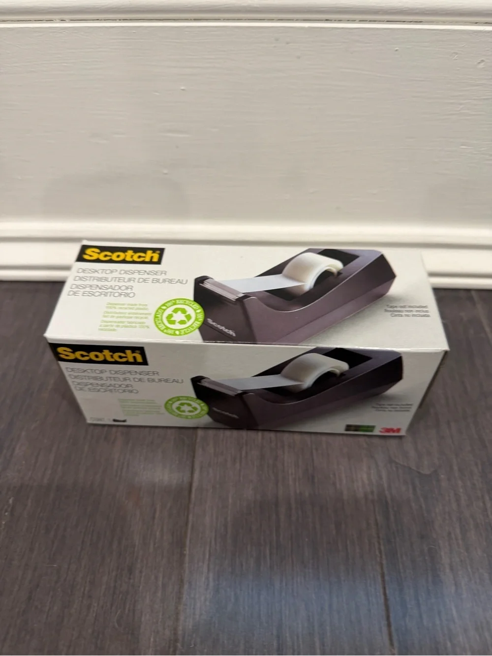 NWT Scotch Black Desktop Tape Dispenser by 3M Home Office